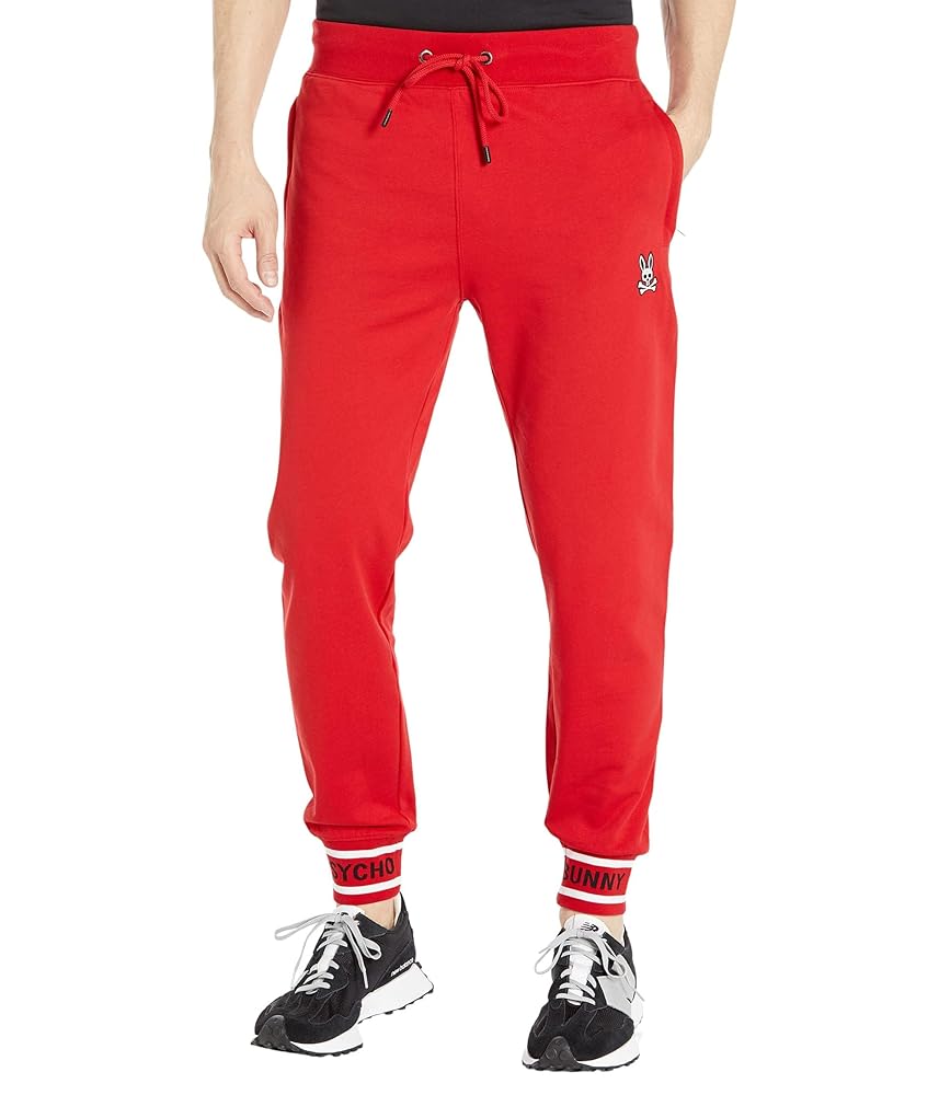 Amazon.com: Psycho Bunny Burks Sweatpants Brilliant Red LG